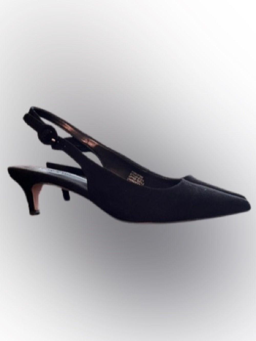 J Crew Black Velveteen Tall Kitten Heels 6.5